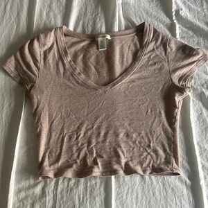 Bozzolo Tan Crop Top